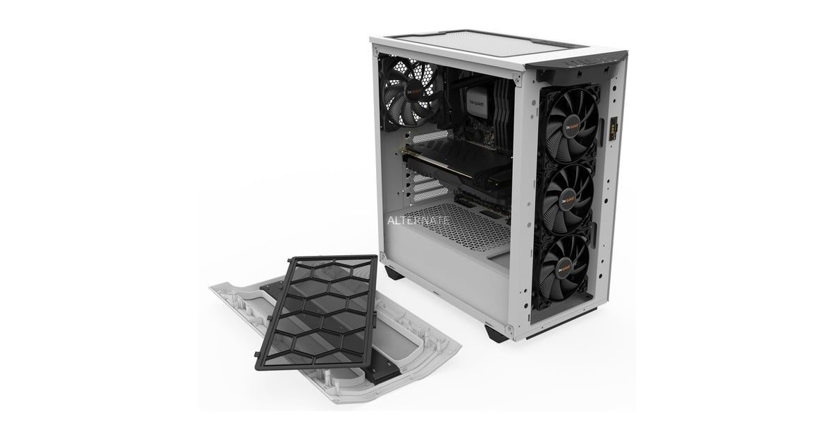 be quiet! PURE BASE 500DX Window, Tower-Gehäuse(weiß, Window-Kit, Outlet)