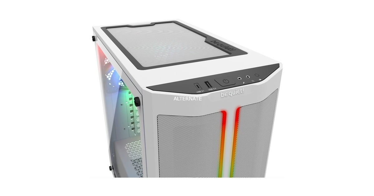 be quiet! PURE BASE 500DX Window, Tower-Gehäuse(weiß, Window-Kit, Outlet)