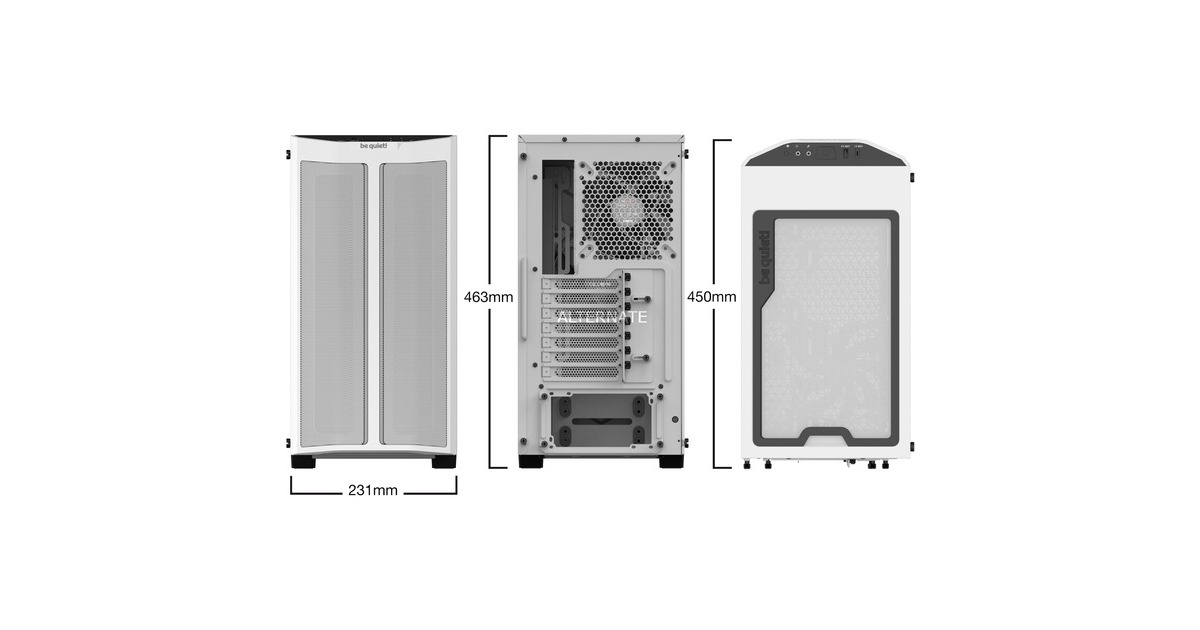be quiet! PURE BASE 500DX Window, Tower-Gehäuse(weiß, Window-Kit)
