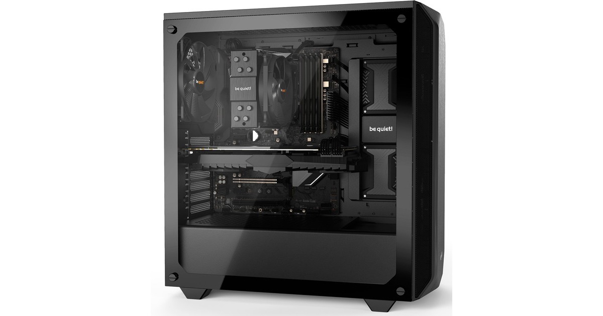 be quiet! PURE BASE 500 Window, Tower-Gehäuse(schwarz, Window-Kit)