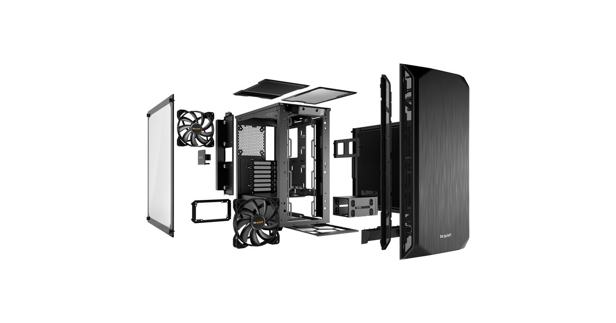 be quiet! PURE BASE 500 Window, Tower-Gehäuse(schwarz, Window-Kit)