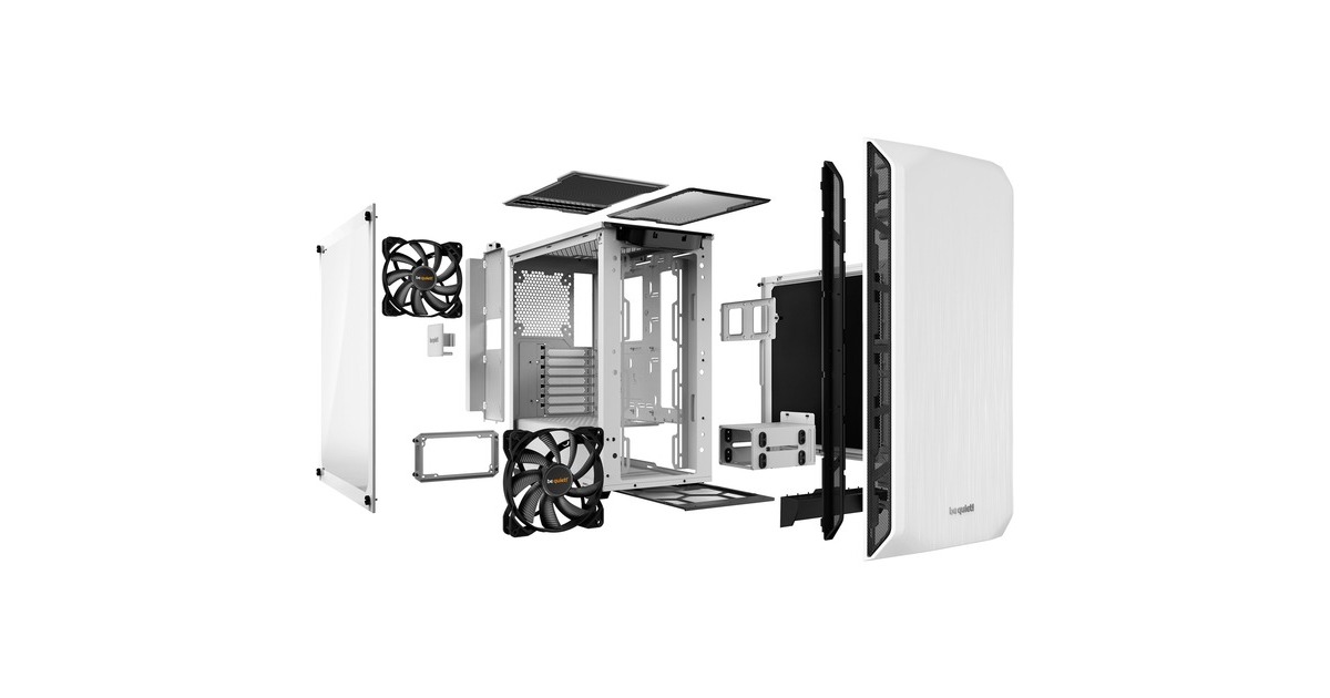 be quiet! PURE BASE 500 Window, Tower-Gehäuse(weiß, Window-Kit)
