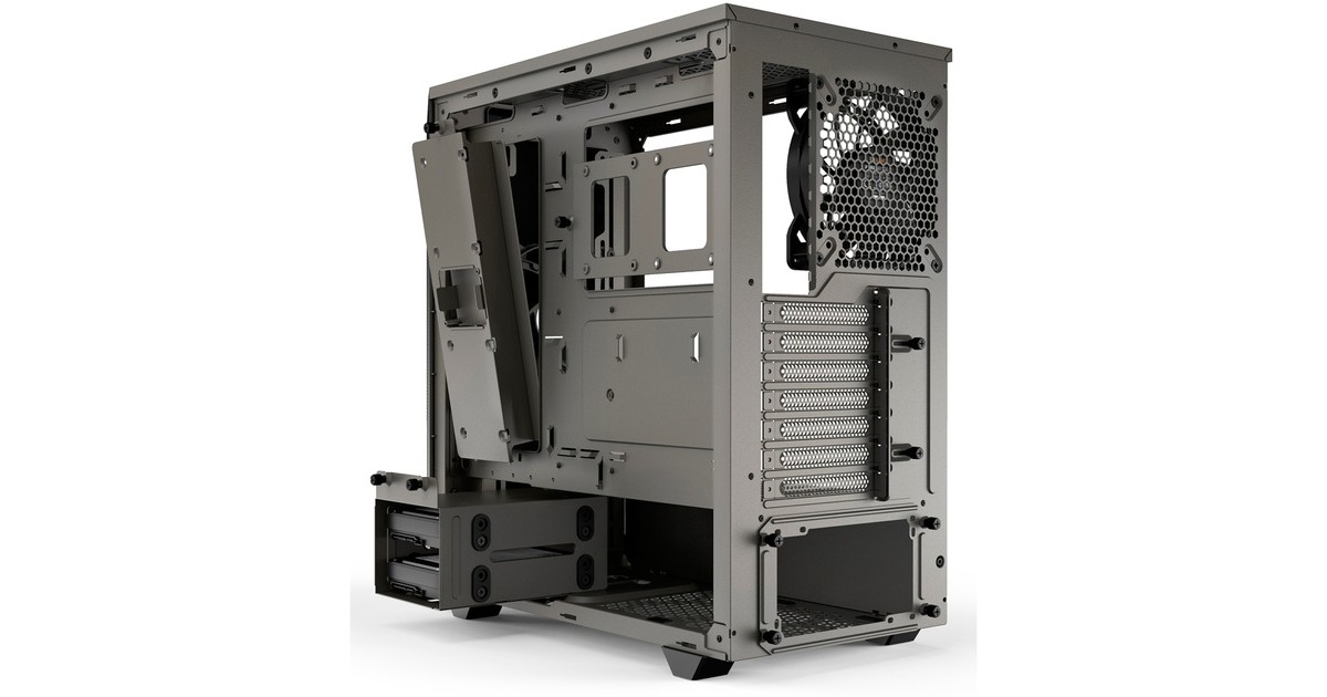 be quiet! PURE BASE 500 Window, Tower-Gehäuse(grau, Window-Kit)