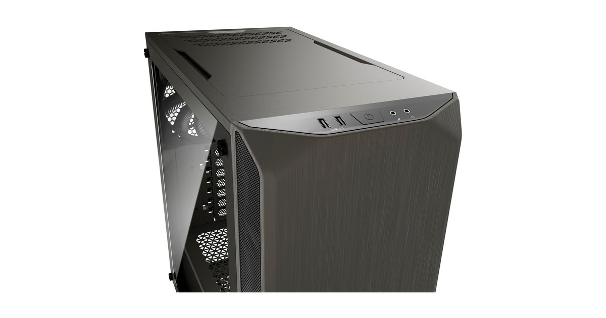 be quiet! PURE BASE 500 Window, Tower-Gehäuse(grau, Window-Kit)