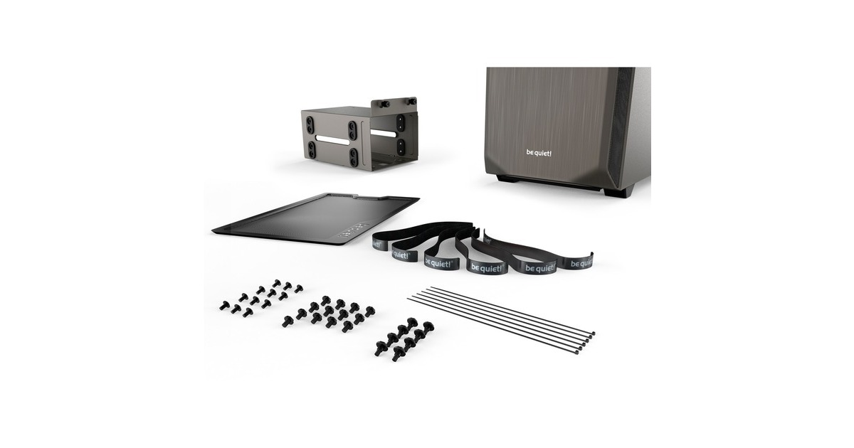 be quiet! PURE BASE 500 Window, Tower-Gehäuse(grau, Window-Kit)