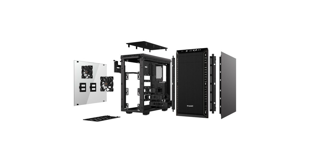 be quiet! PURE BASE 600 Window, Tower-Gehäuse(schwarz, Window-Kit)