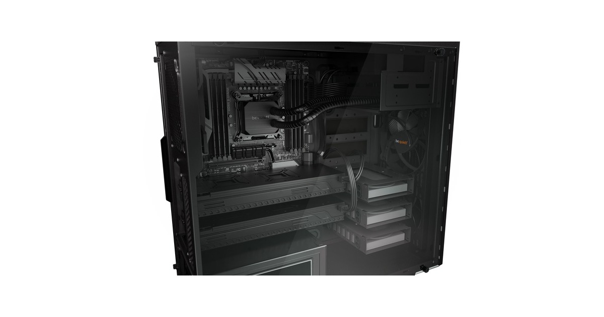 be quiet! PURE BASE 600 Window, Tower-Gehäuse(schwarz, Window-Kit)