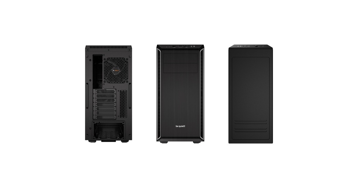 be quiet! PURE BASE 600, Tower-Gehäuse(schwarz/silber)