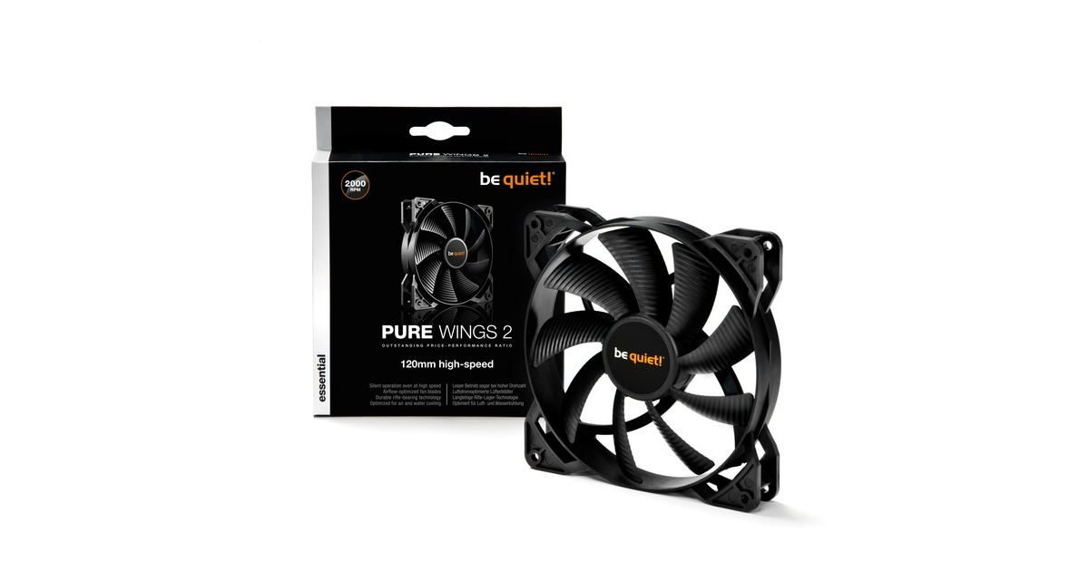be quiet! Pure Wings 2 120 mm high-speed, Gehäuselüfter(schwarz)
