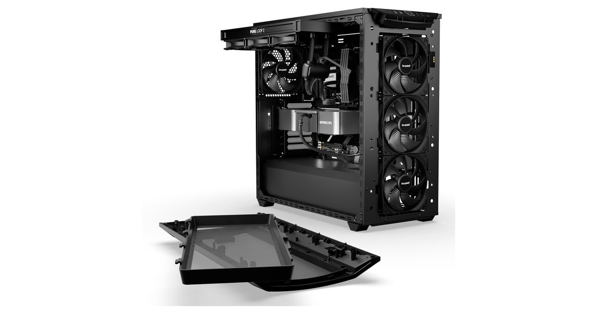 be quiet! SHADOW BASE 800 DX, Tower-Gehäuse(schwarz, Tempered Glass)