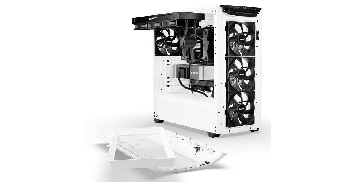 be quiet! SHADOW BASE 800 DX, Tower-Gehäuse(weiß, Tempered Glass)