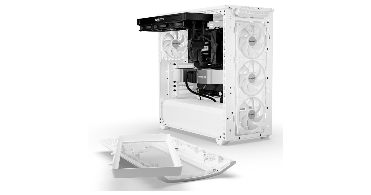 be quiet! SHADOW BASE 800 FX, Tower-Gehäuse(weiß, Tempered Glass)