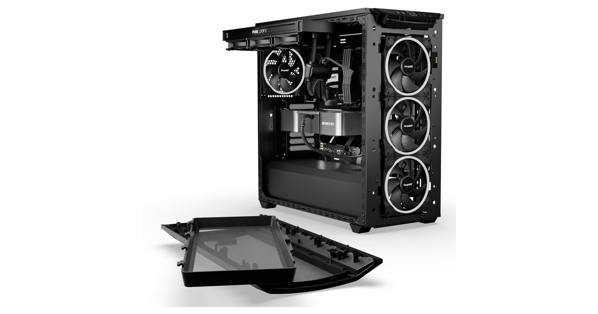 be quiet! SHADOW BASE 800 FX, Tower-Gehäuse(schwarz, Tempered Glass)