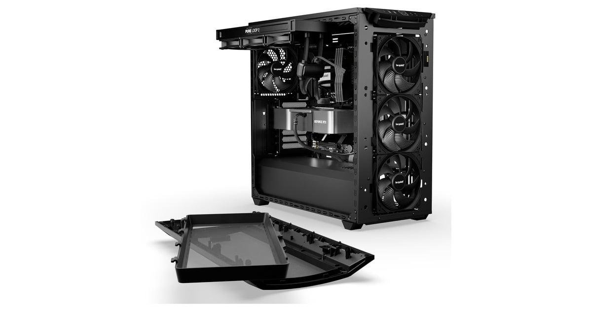 be quiet! SHADOW BASE 800, Tower-Gehäuse(schwarz, Tempered Glass)