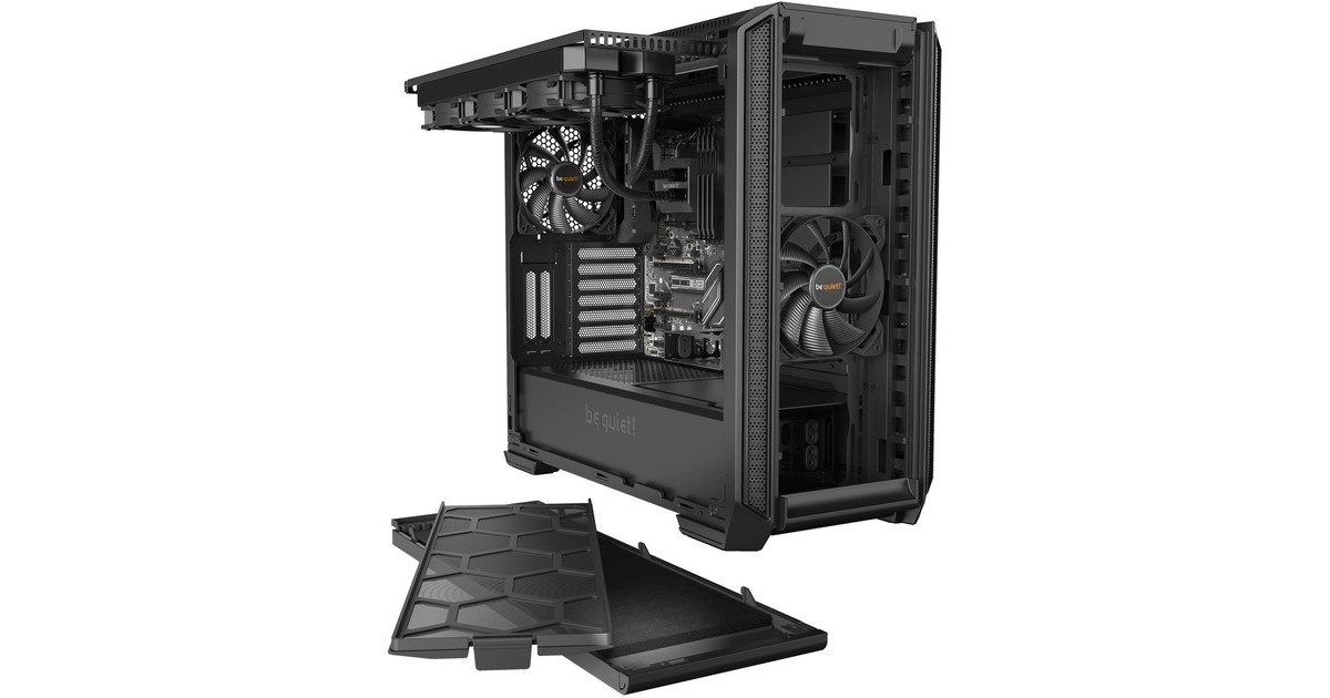 be quiet! SILENT BASE 601 Window Black, Tower-Gehäuse(schwarz, Tempered Glass)