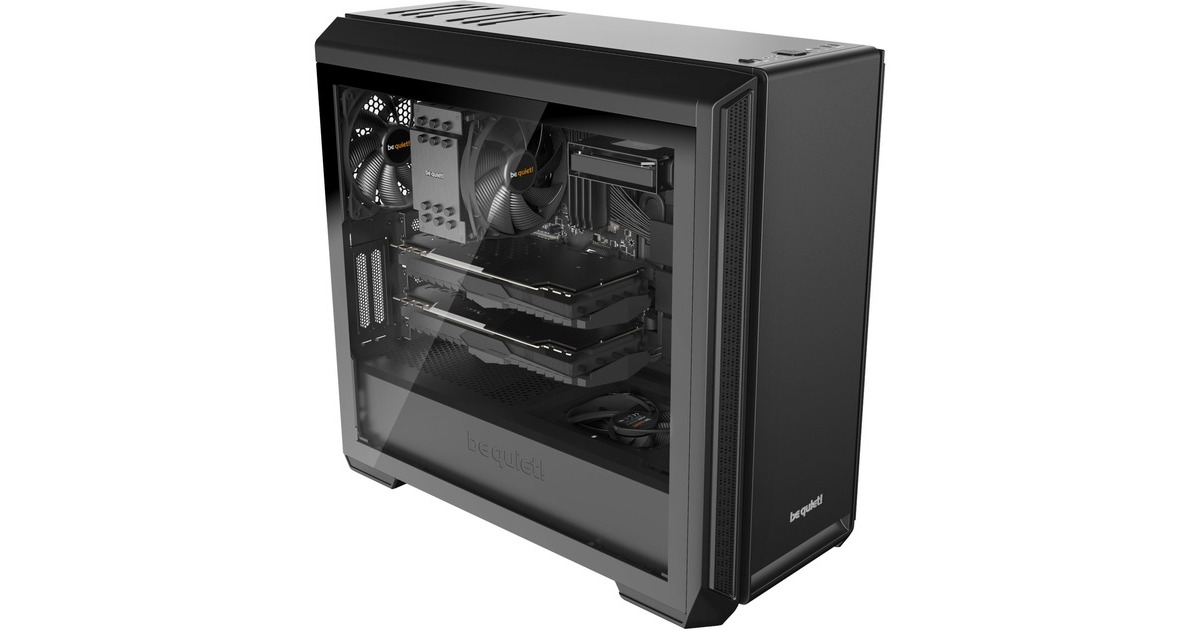 be quiet! SILENT BASE 601 Window Black, Tower-Gehäuse(schwarz, Tempered Glass)