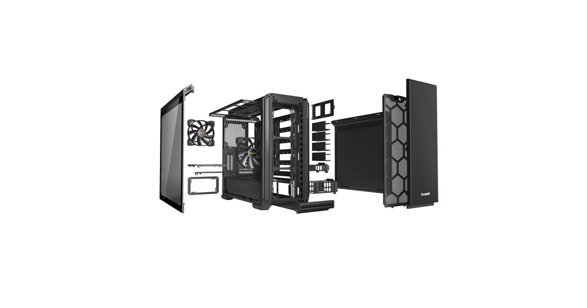 be quiet! SILENT BASE 601 Window Black, Tower-Gehäuse(schwarz, Tempered Glass)