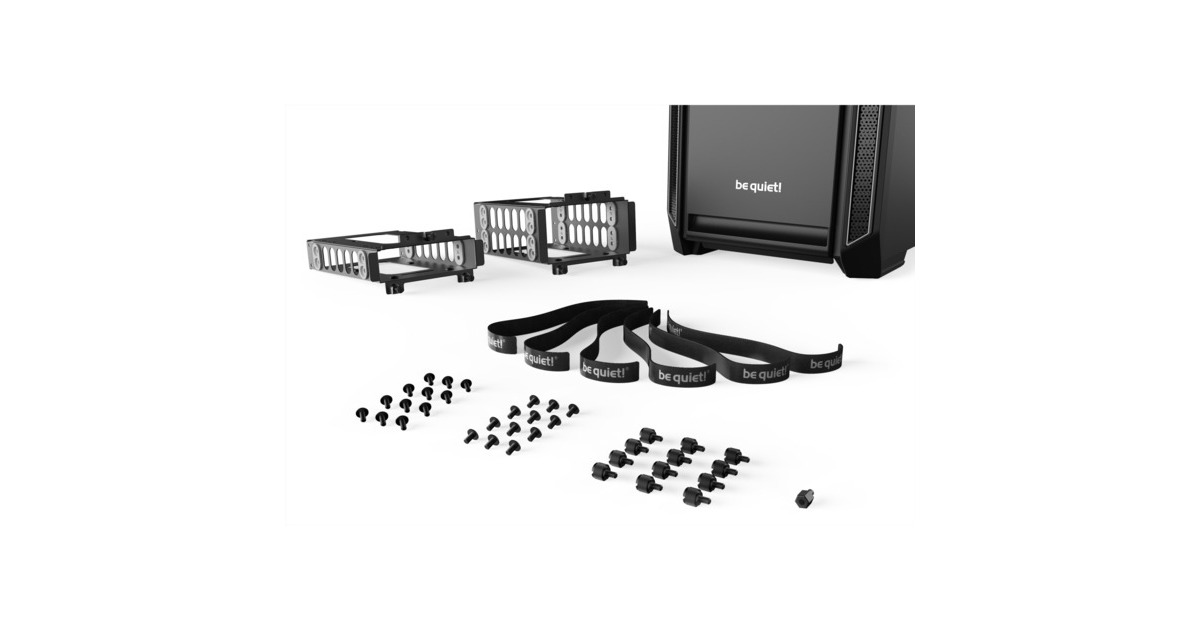 be quiet! SILENT BASE 601 Window Silver, Tower-Gehäuse(schwarz/silber, Tempered Glass)
