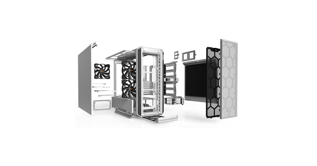 be quiet! SILENT BASE 802 White, Tower-Gehäuse(weiß)