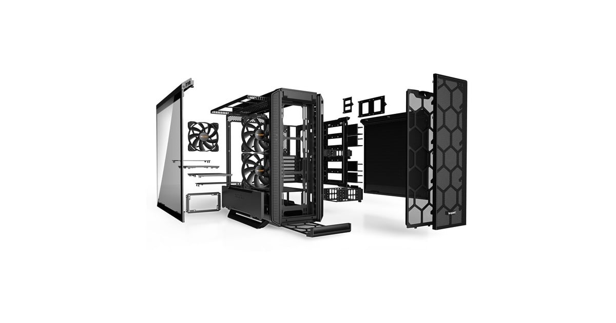 be quiet! SILENT BASE 802 Window Black, Tower-Gehäuse(schwarz, Tempered Glass)