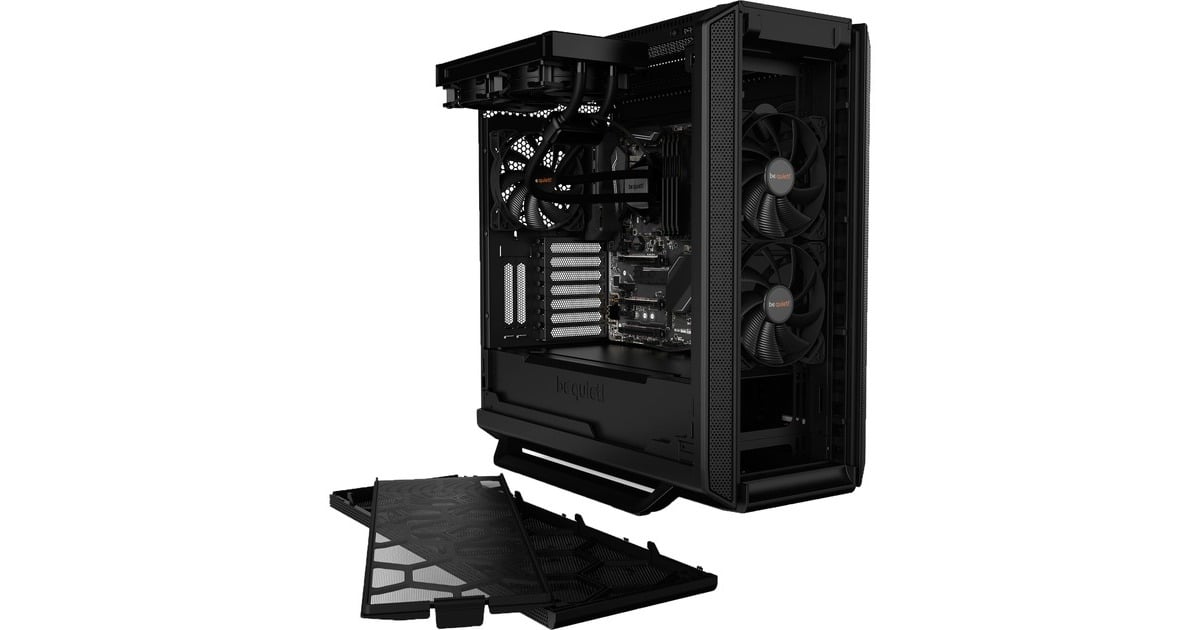 be quiet! SILENT BASE 802 Window Black, Tower-Gehäuse(schwarz, Tempered Glass)