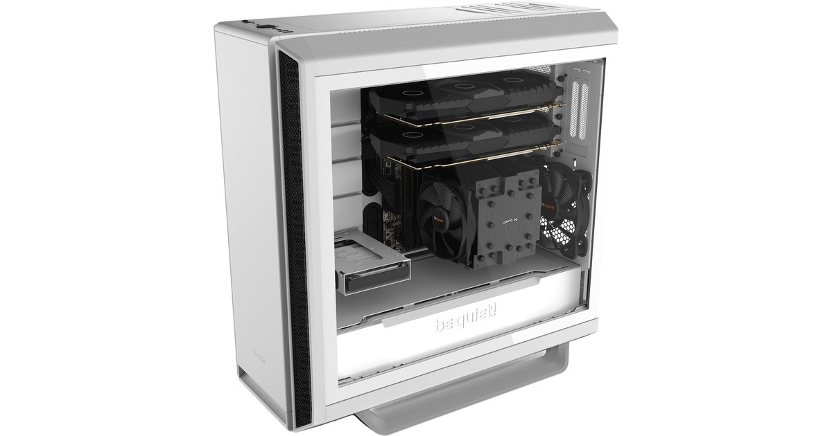 be quiet! SILENT BASE 802 Window White, Tower-Gehäuse(weiß, Tempered Glass)