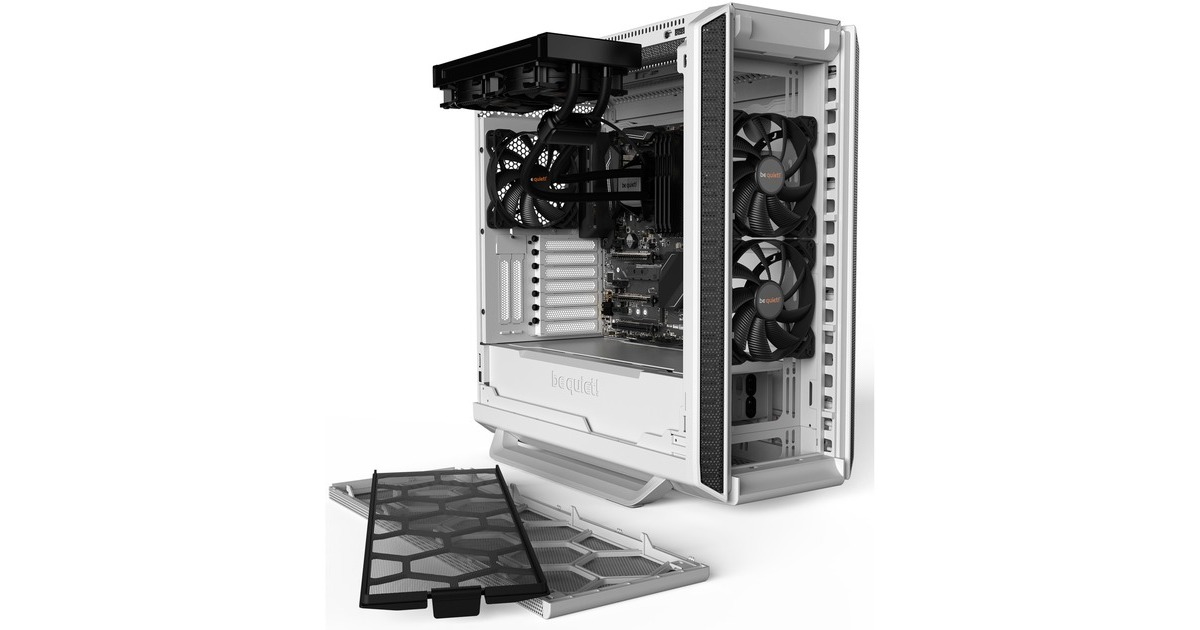 be quiet! SILENT BASE 802 Window White, Tower-Gehäuse(weiß, Tempered Glass)