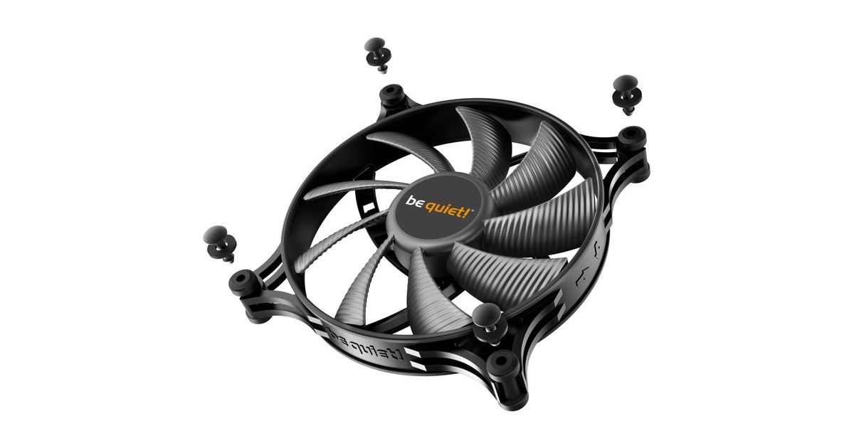 be quiet! Shadow Wings 2 140 mm, Gehäuselüfter(schwarz)