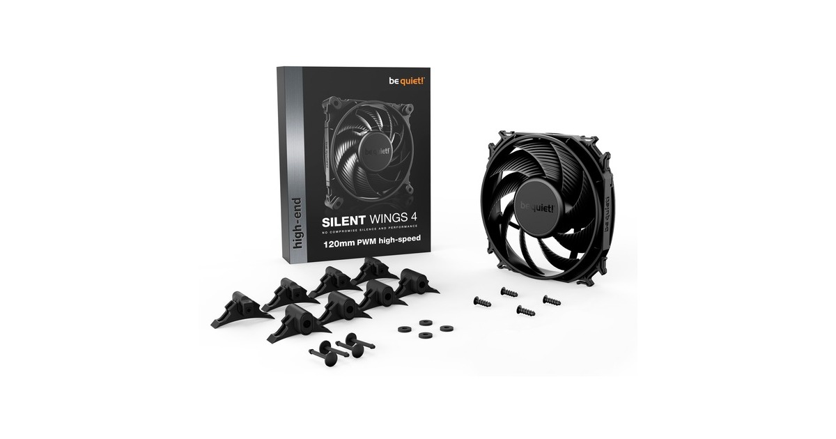 be quiet! Silent Wings 4 PWM high-speed 120x120x25, Gehäuselüfter(schwarz)
