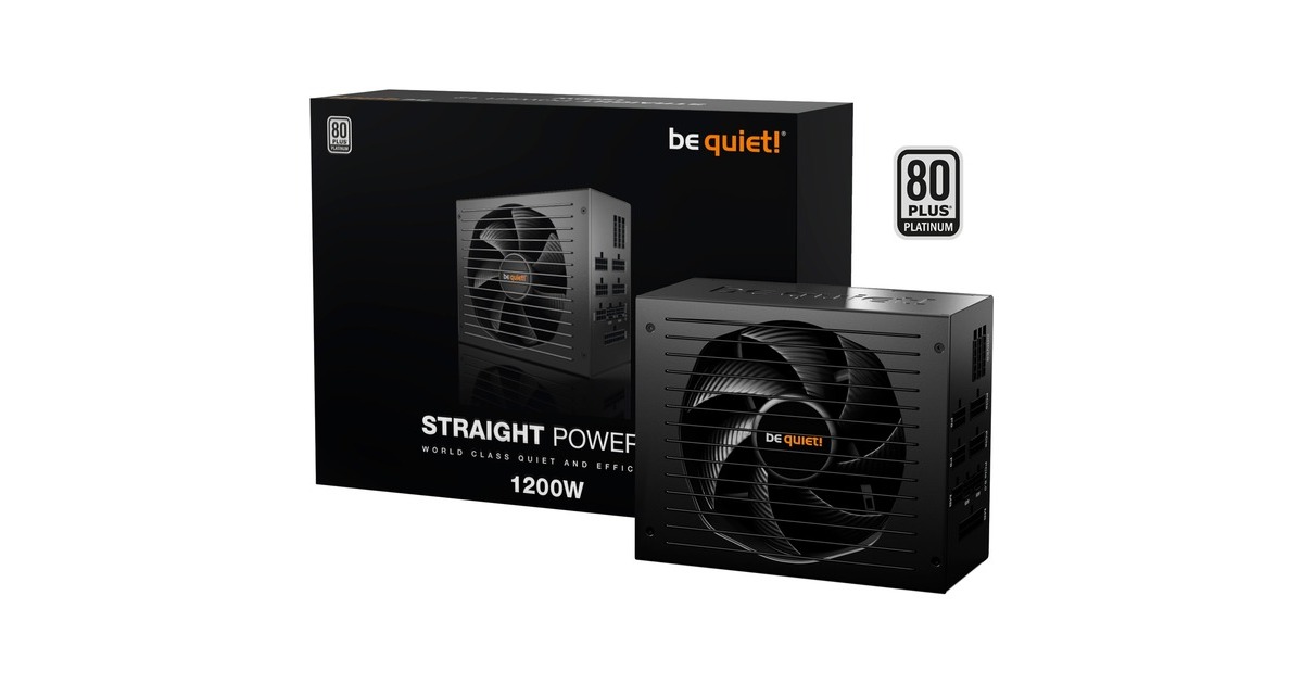 be quiet! Straight Power 12 Platinum 1200W ATX3.0, PC-Netzteil(schwarz, 2x 12VHPWR, 4x PCIe, Kabel-Management, 1200 Watt)