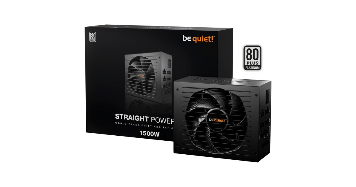 be quiet! Straight Power 12 Platinum 1500W ATX3.0, PC-Netzteil(schwarz, 2x 12VHPWR, 4x PCIe, Kabel-Management, 1500 Watt)