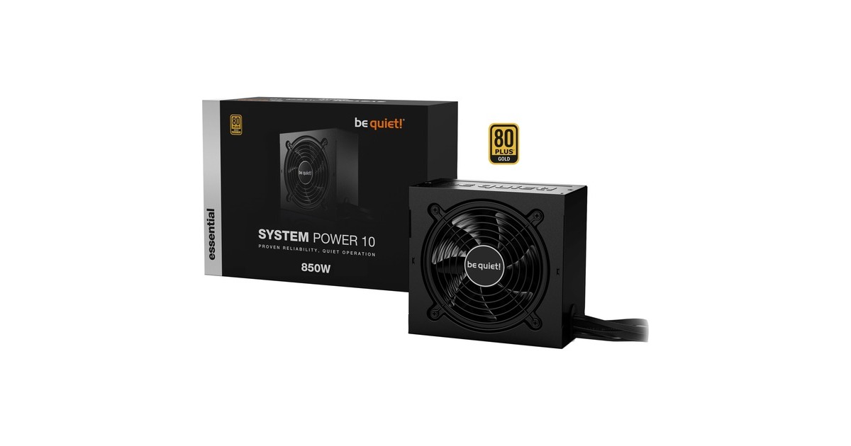 be quiet! System Power 10 850W, PC-Netzteil(schwarz, 4x PCIe, 850 Watt) be quiet! System Power 10 850W, PC-Netzteil(schwarz, 4x PCIe, 850 Watt)