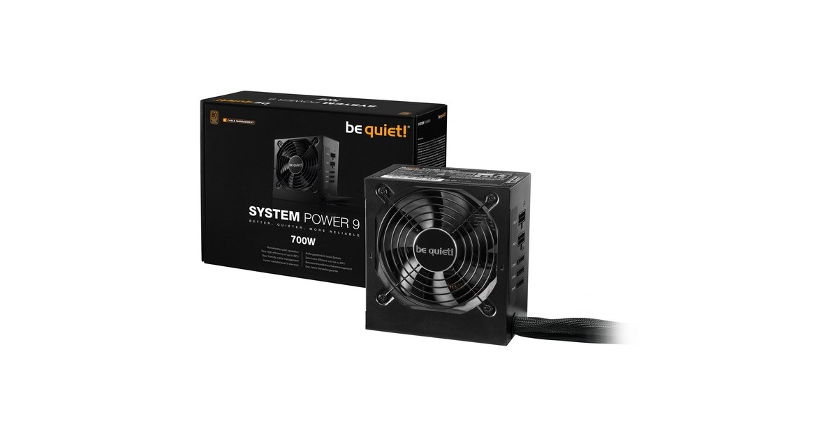 be quiet! System Power 9 CM 700W, PC-Netzteil(schwarz, 4x PCIe, Kabel-Management, 700 Watt)