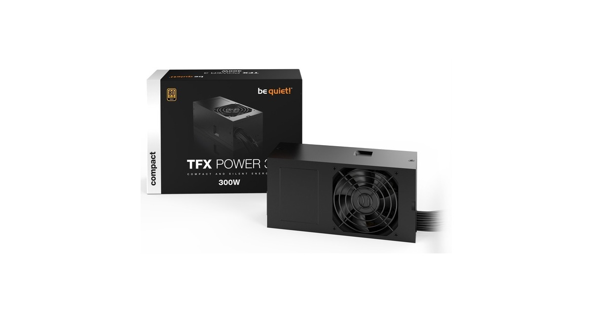 be quiet! TFX Power 3 300W Gold, PC-Netzteil(schwarz, 1x PCIe, 300 Watt)