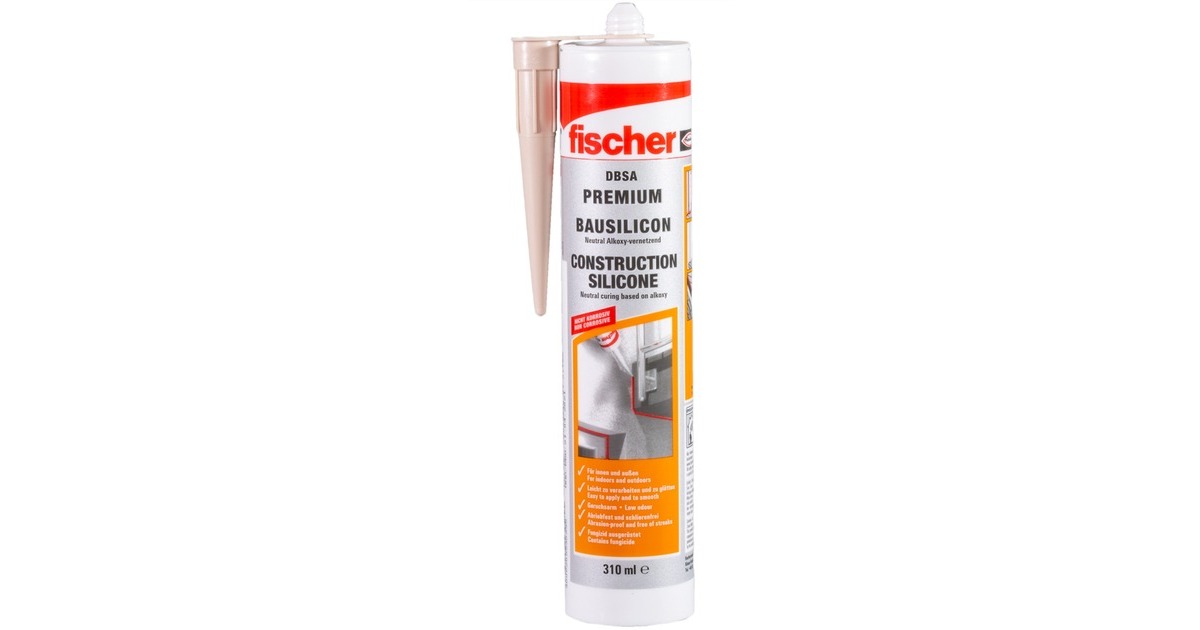 fischer Bausilicon DBSA GR 310ml betongrau, Dichtmasse(grau, RAL 7042)