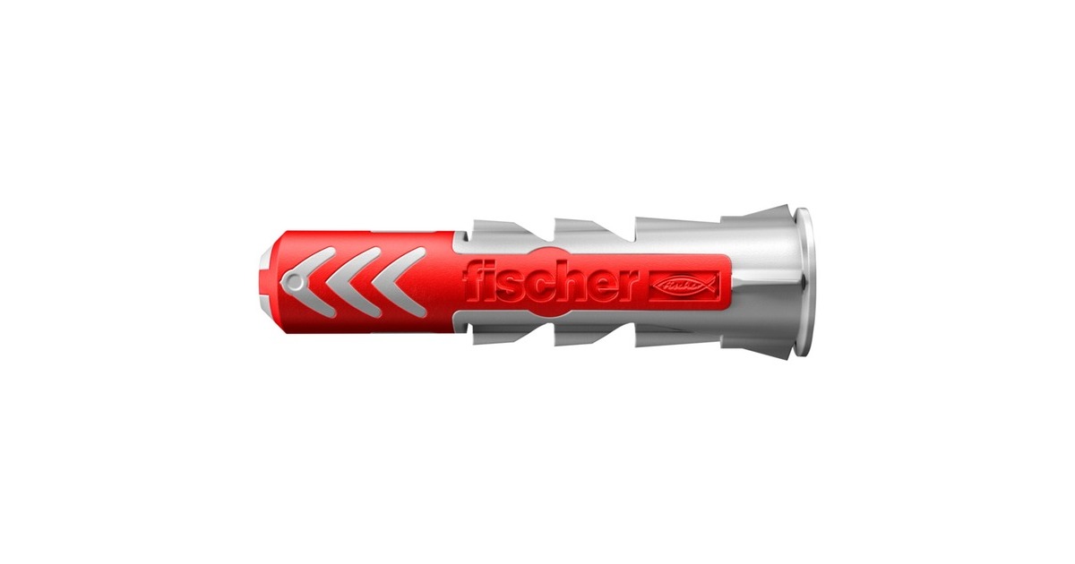 fischer Dübel DUOPOWER 6x30 (+20% mehr Inhalt)(hellgrau/rot, 120 Stück)