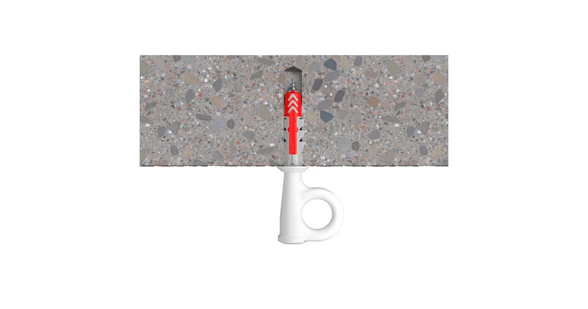 fischer EasyHook Loop DuoPower 8x40, Dübel(weiß, 25 Stück, mit EasyHook Öse)