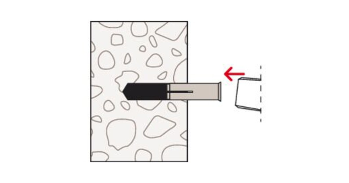 fischer Einschlaganker EA II M6 R, Dübel(edelstahl, 100 Stück, rostfrei)