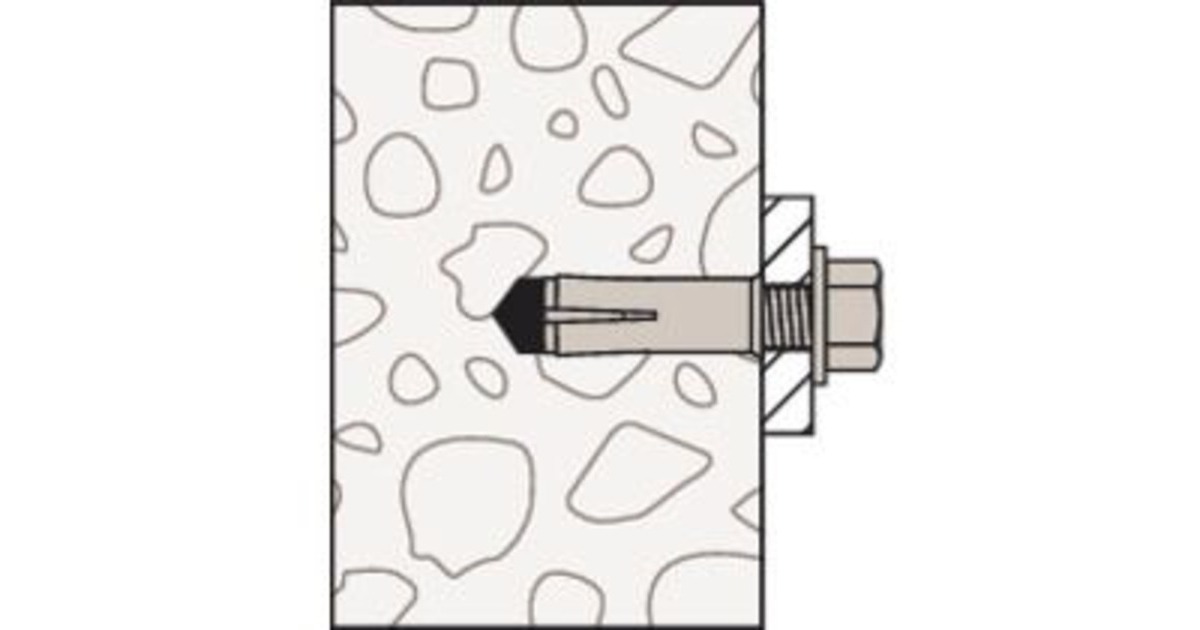 fischer Einschlaganker EA II M6 R, Dübel(edelstahl, 100 Stück, rostfrei)