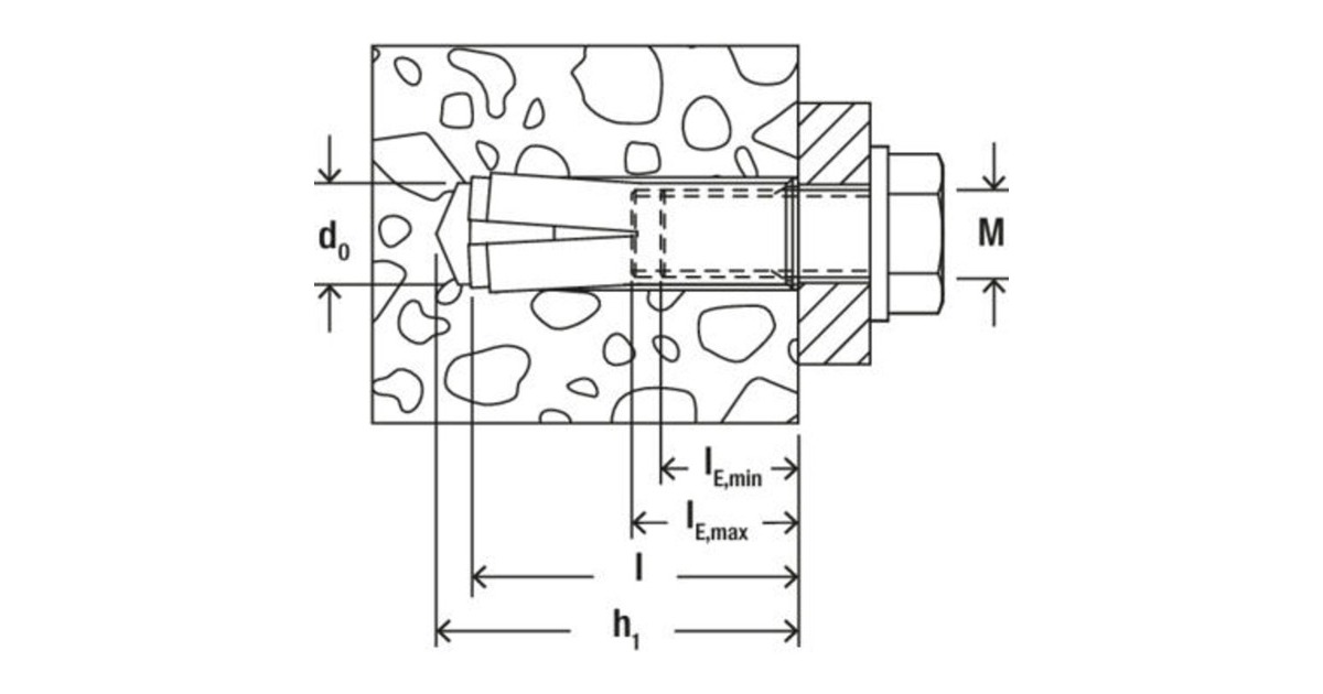 fischer Einschlaganker EA II M6 R, Dübel(edelstahl, 100 Stück, rostfrei)