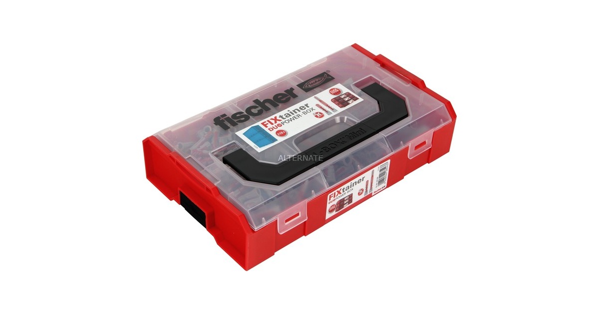 fischer FixTainer-DUOPOWER kurz / lang NV, Dübel(hellgrau/rot, 210-teilig)
