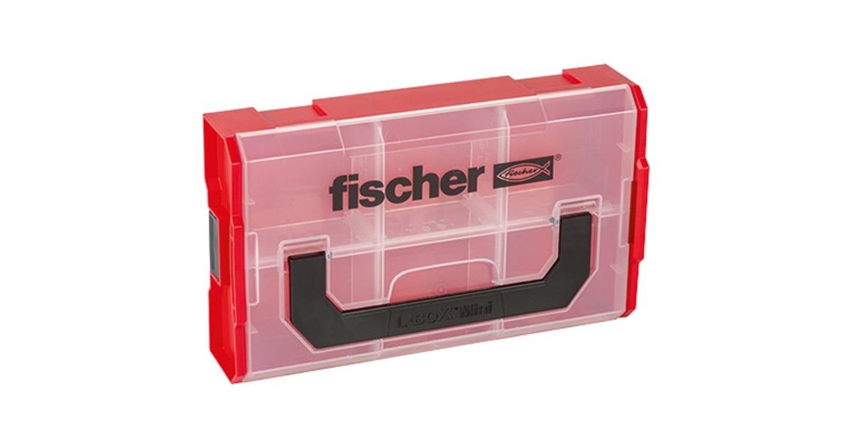 fischer FixTainer - leer -, Aufbewahrungsbox(rot/transparent) fischer FixTainer - leer -, Aufbewahrungsbox(rot/transparent)