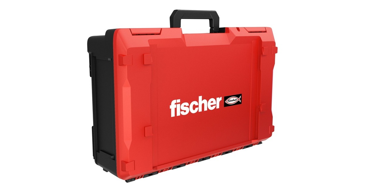 fischer Gasbetriebenes Setzgerät FGC 100, für Beton und Stahl, Nagler(rot/schwarz, 2x Li-Ionen Akku 2,5Ah, in XL-BOXX)