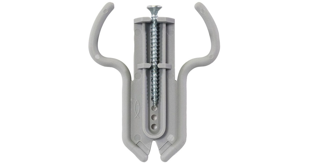 fischer Gehörnklammer(grau, 20 Stück, für Rehgehörne und Gamskrucken)