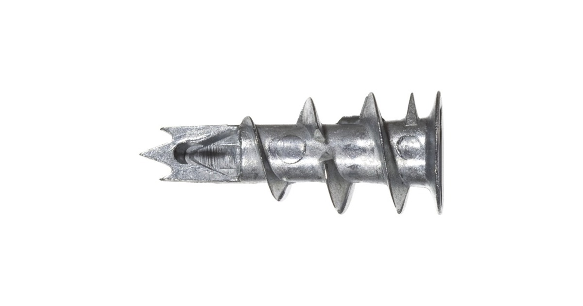 fischer Gipskartondübel Metall GKM S K 6(silber, 6 Stück, mit Schraube)