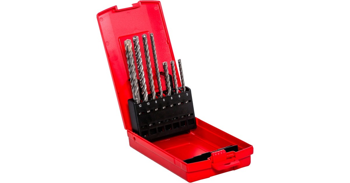 fischer Hammerbohrer-Satz Quattric II Set, SDS plus(5-teilig, Ø 5-12mm)