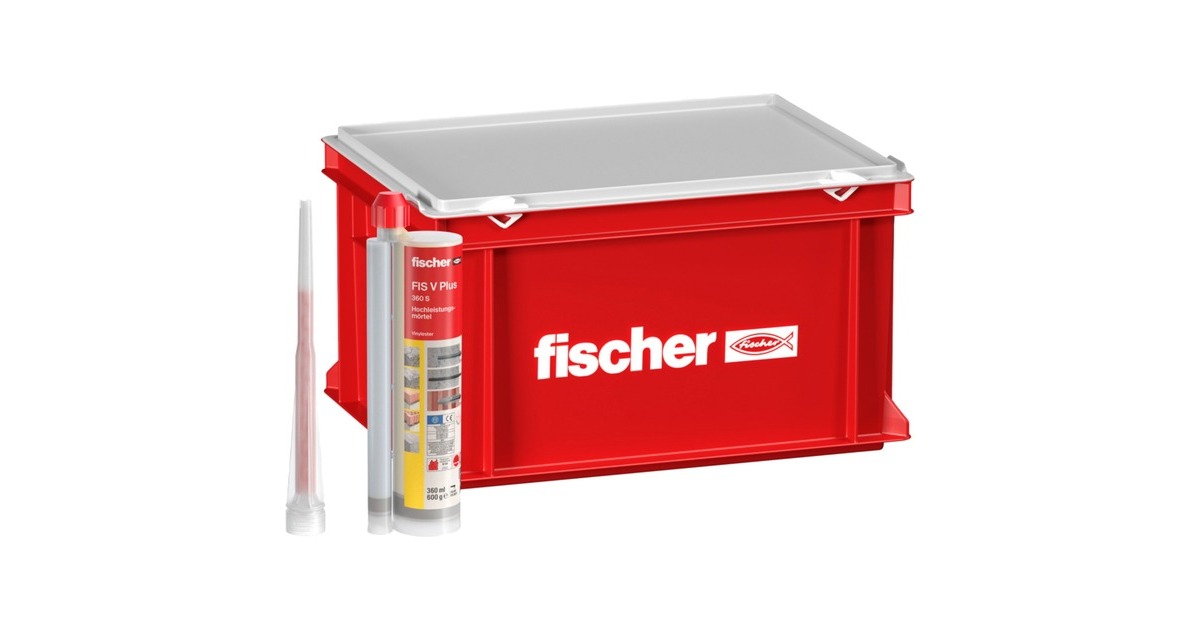fischer Hochleistungsmörtel FIS V Plus 360 S(grau, 360ml, 20 Kartuschen im Koffer)
