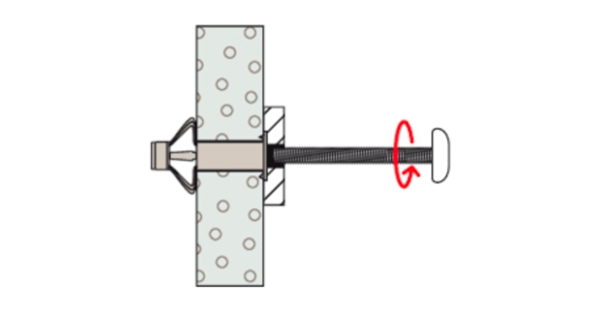 fischer Hohlraum-Metalldübel HM 4x32 S(silber, 50 Stück, mit metrischer Schraube)