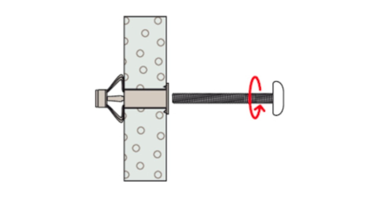 fischer Hohlraum-Metalldübel HM 4x32 S(silber, 50 Stück, mit metrischer Schraube)