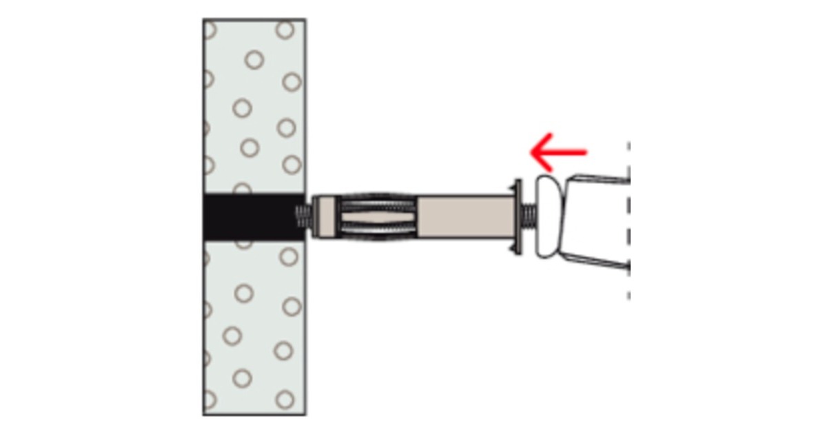 fischer Hohlraum-Metalldübel HM 6x65 S(silber, 50 Stück, mit metrischer Schraube)